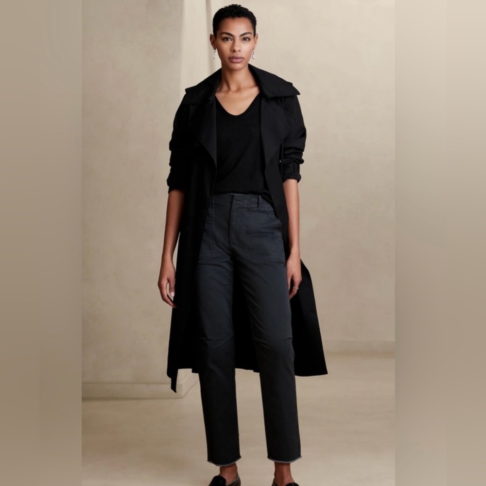Banana Republic Pants Size 16 Women’s Black Girlfriend Authentic Chino 🖤‎